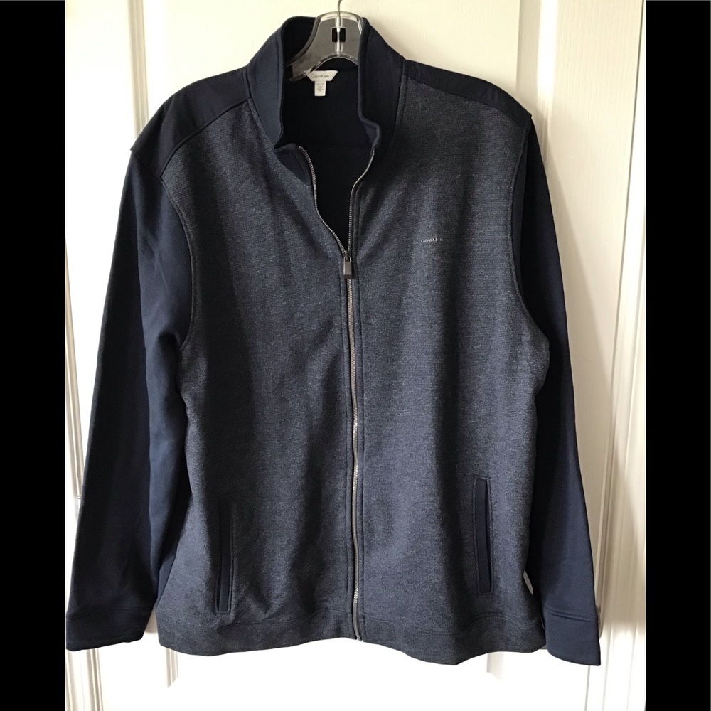 Mens Calvin Klein Zip Up Sweater